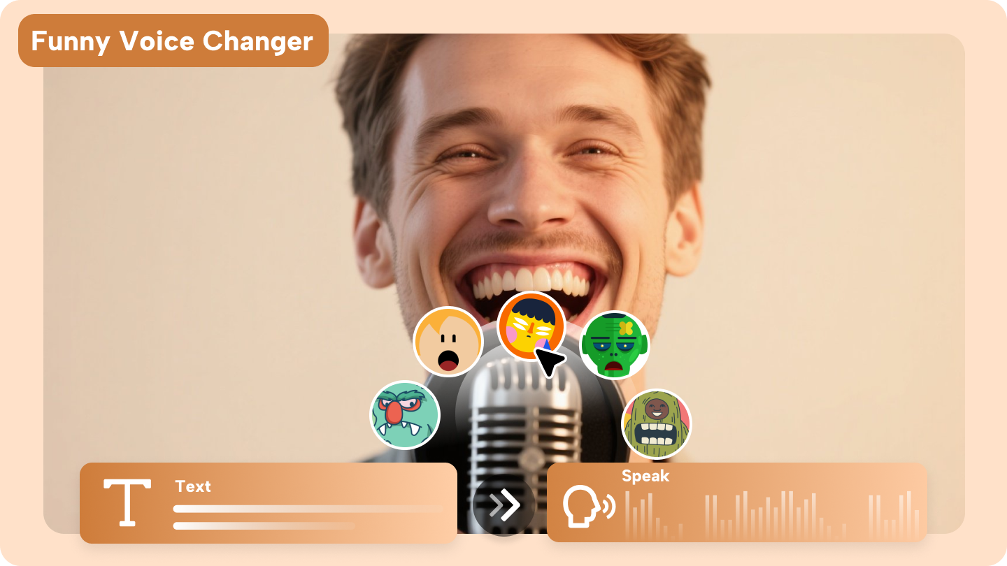 Cambiavoce divertente