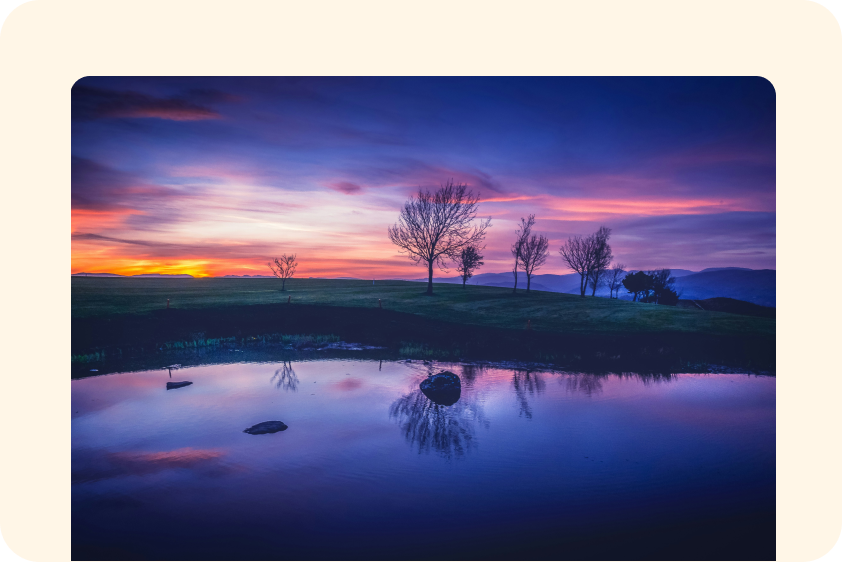 風景写真のためのAIカラーコレクション