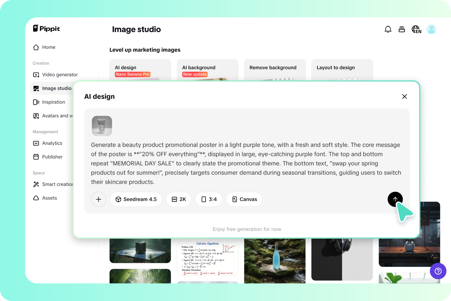  Write prompt and generate