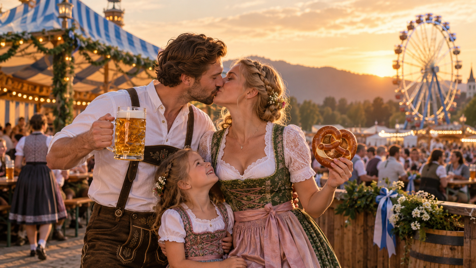 Close-Up Oktoberfest Couple Prompts Variation example for oktoberfest couple prompts
