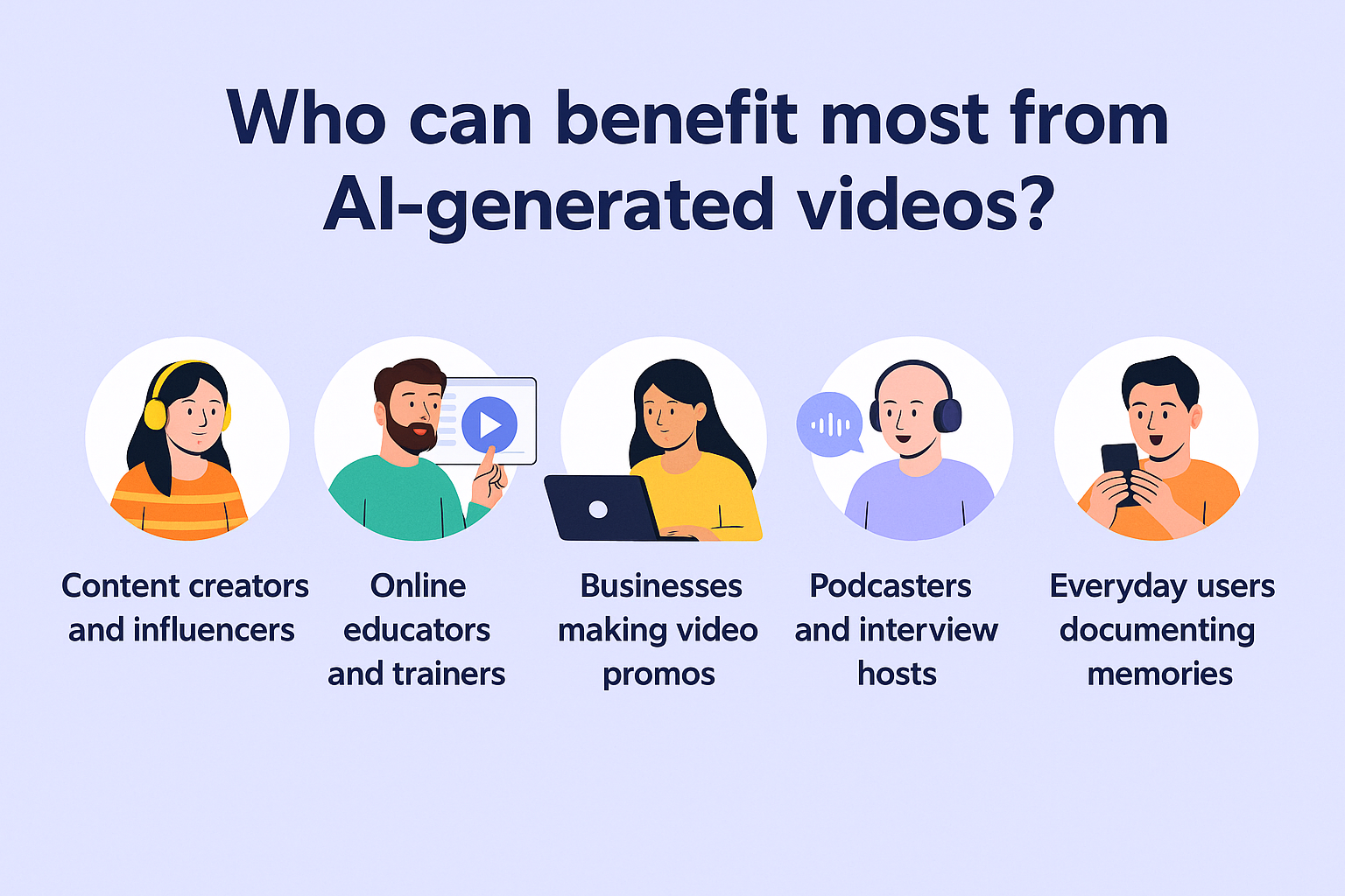 Qui peut bénéficier le plus des vidéos générées par l'IA