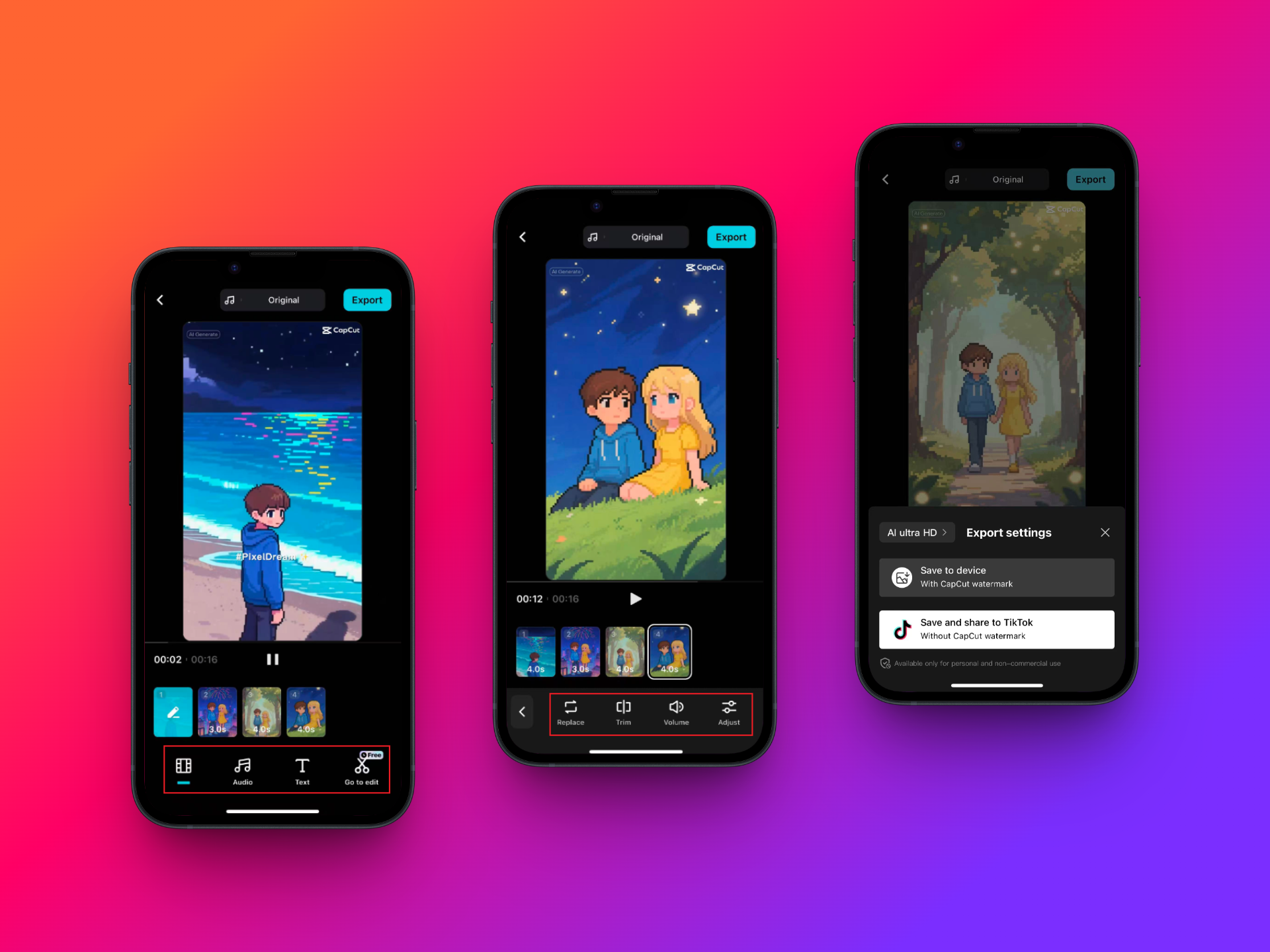 Preview and export the generated video