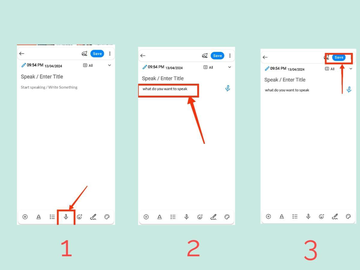 Voice Notepad Use