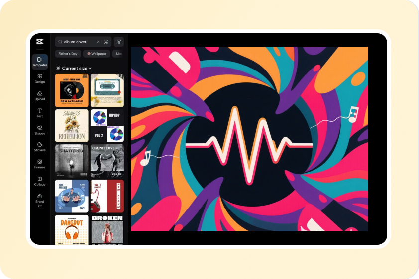 Ready album cover templates for inspiration and time-saving