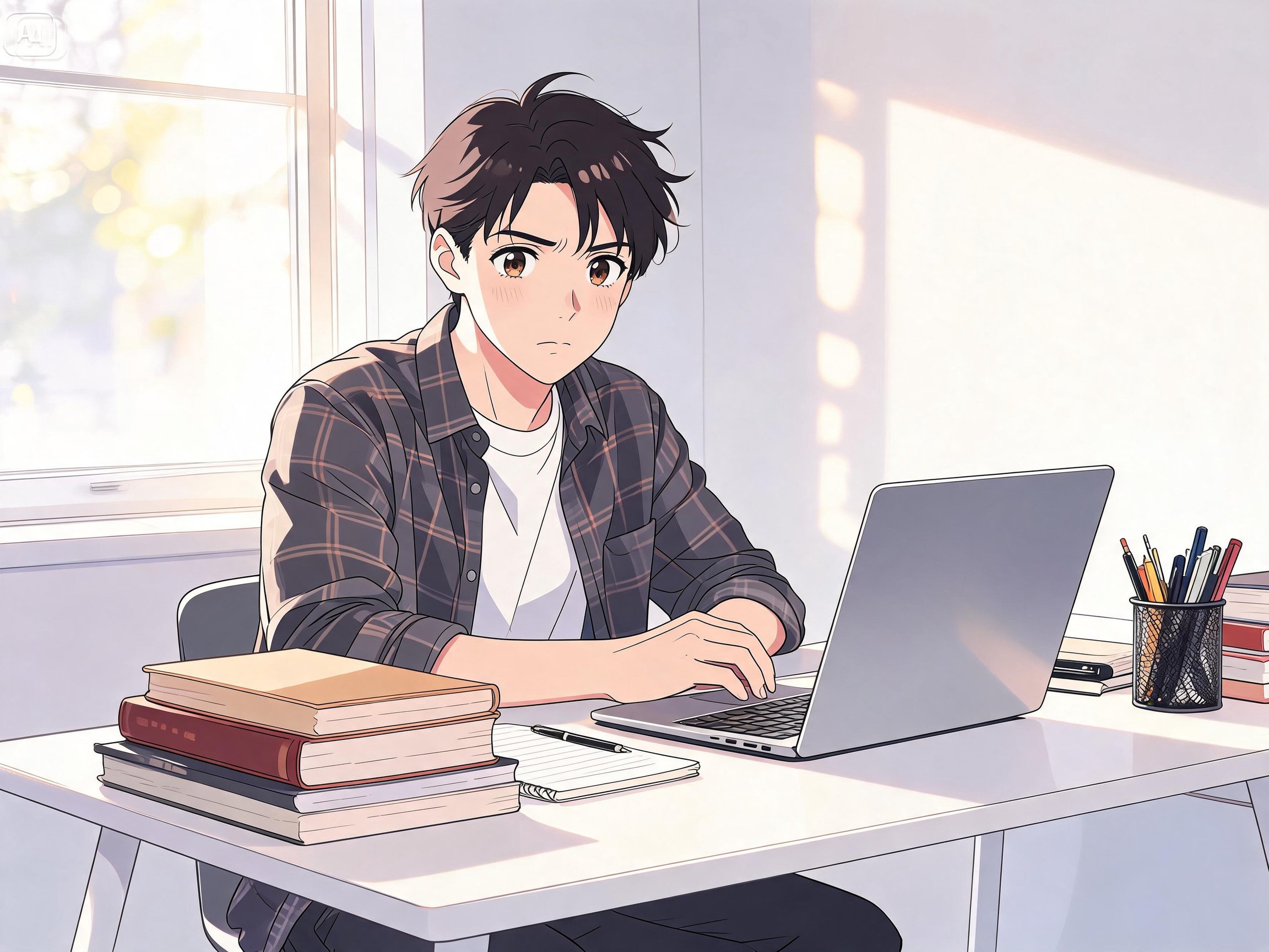 Invite pour un filtre de visage de dessin animé anime