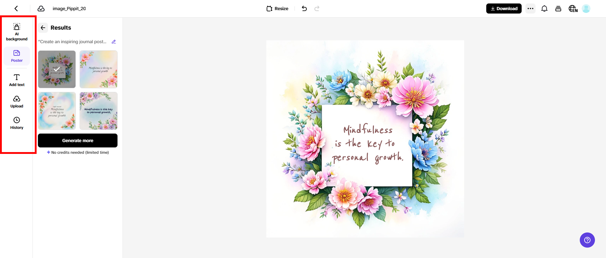 Customize your poster