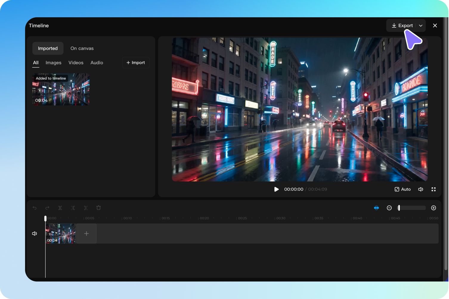 Step 3: Export your edited video
