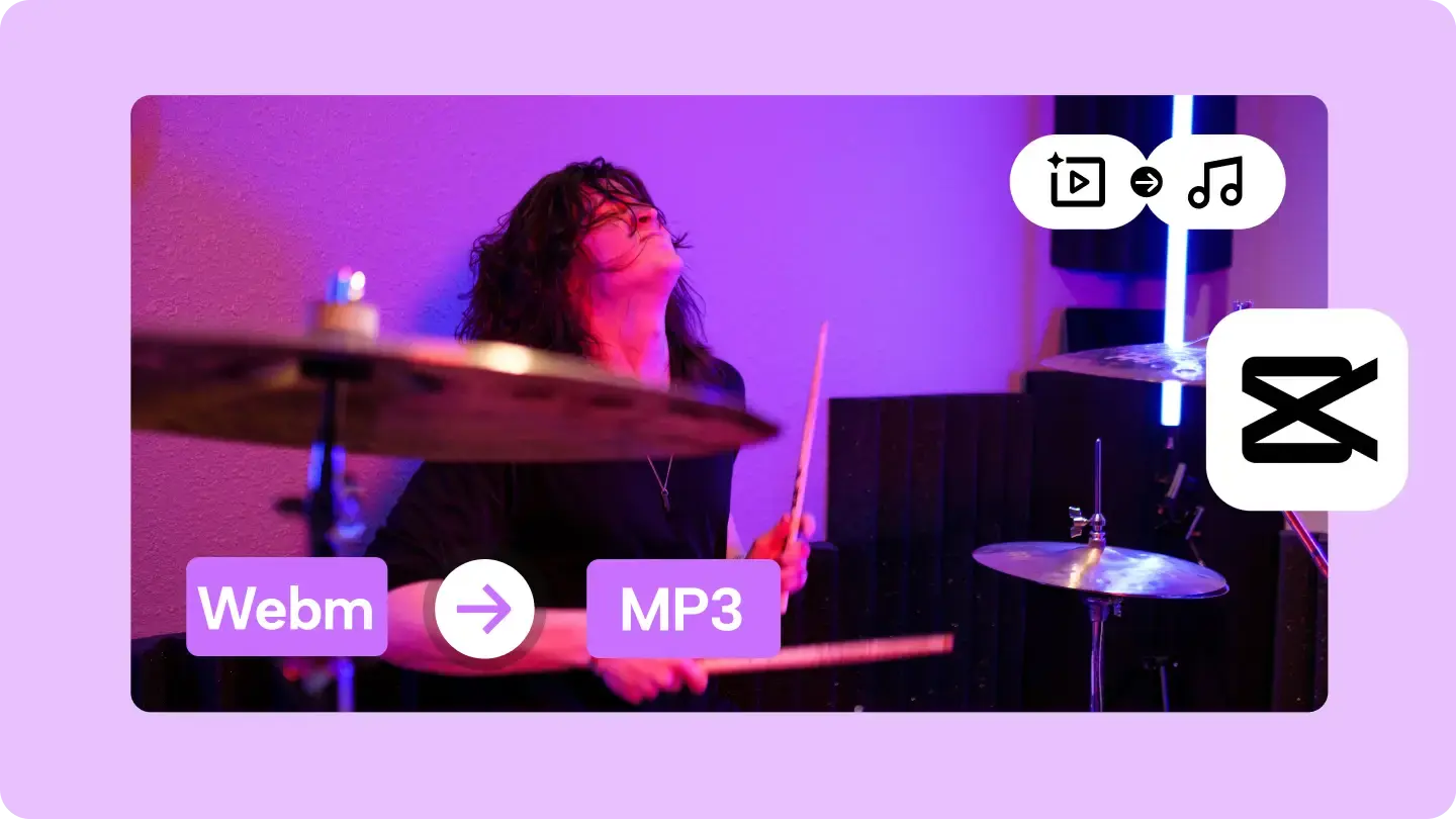 Video Düzenleyiciyi Kullanarak WebM 'yi MP3' e Dönüştürmek İçin 3 Basit Adım CapCut 