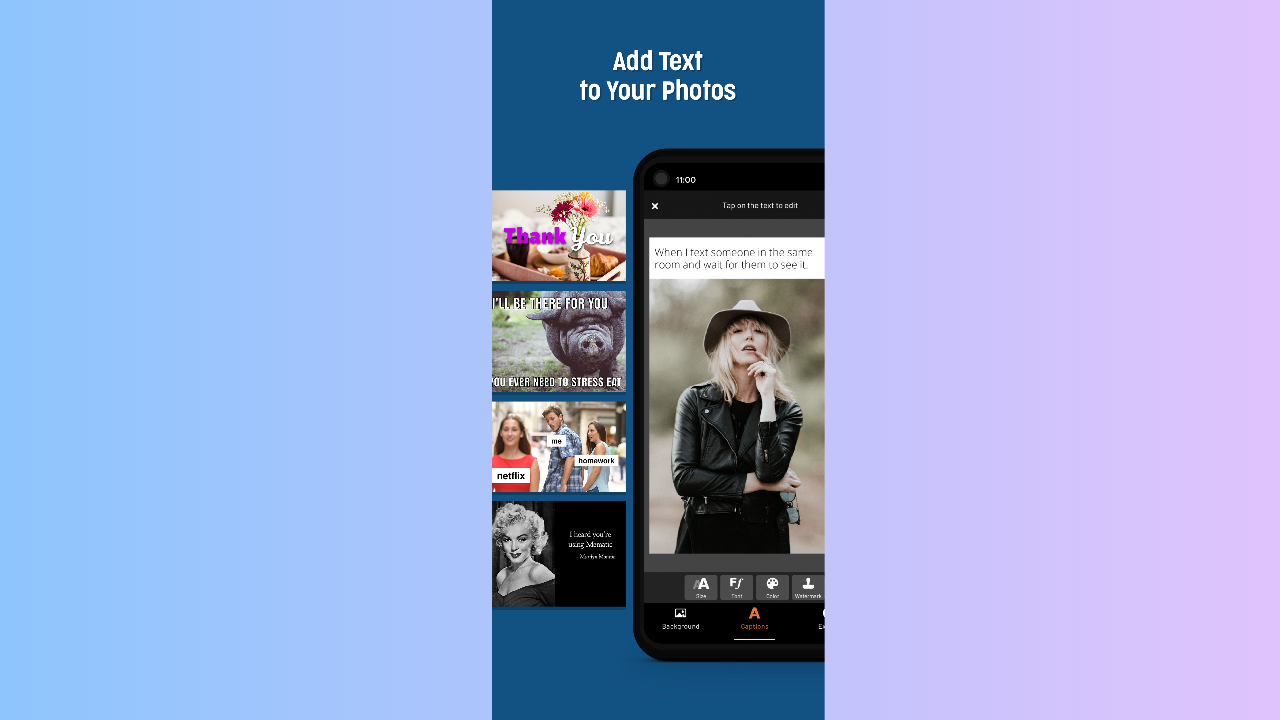 Mematic app for animation text