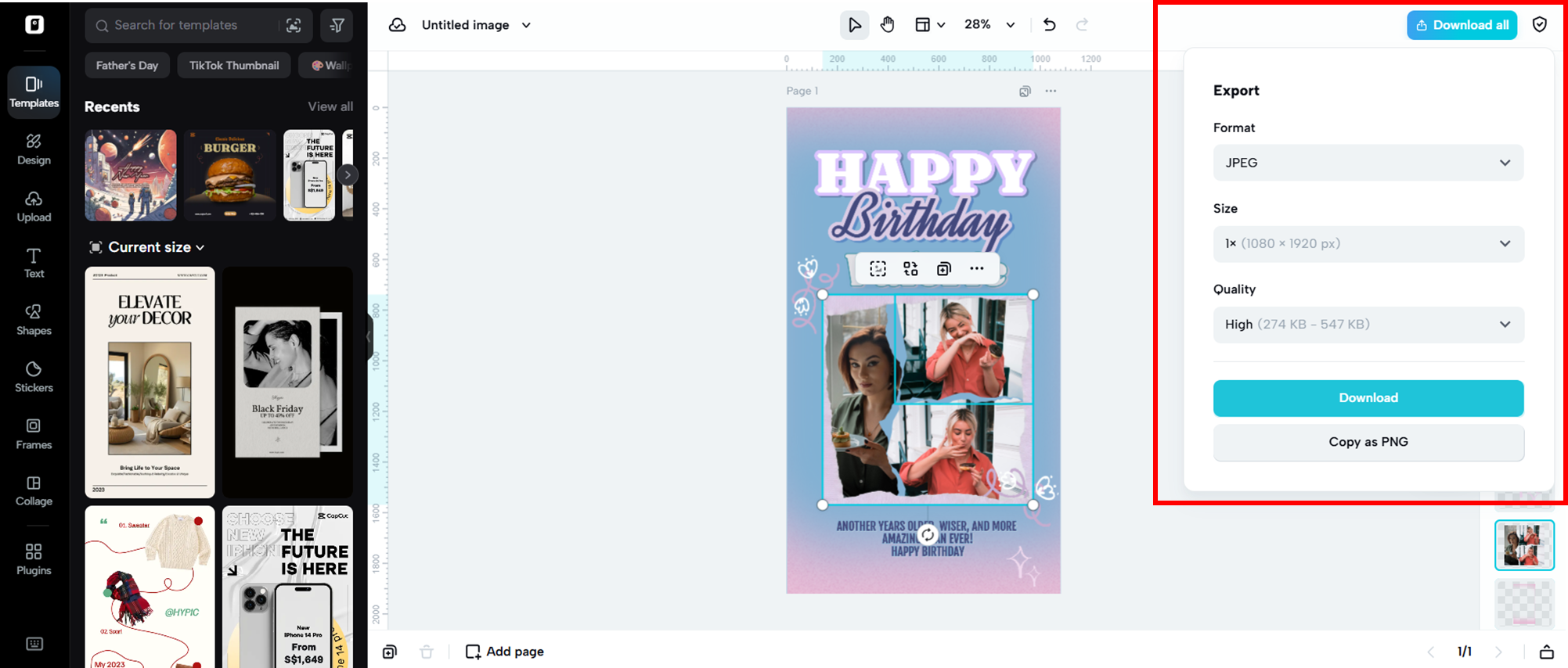 Download your post
