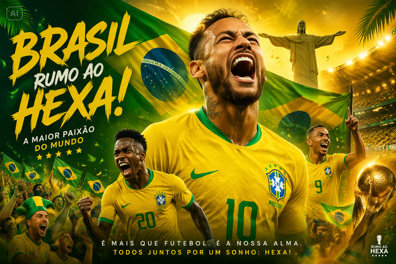 Cartel de Fan de la Celebración Cinemática de Brasil