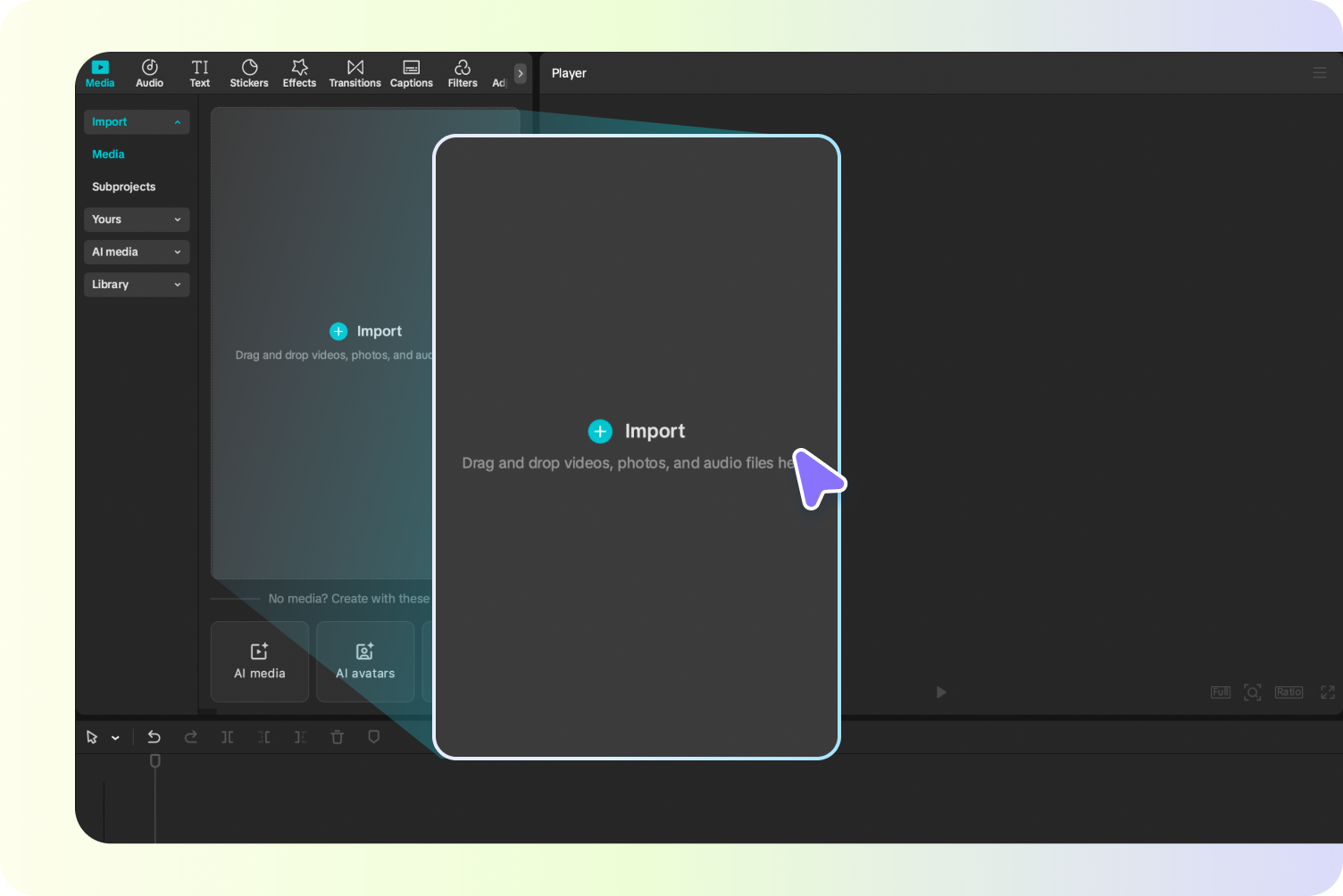 Upload a speech video to CapCut