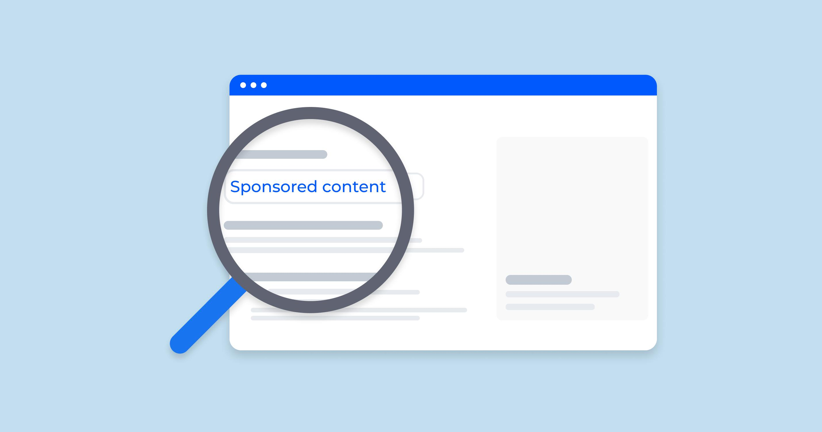 Types of sponsored content