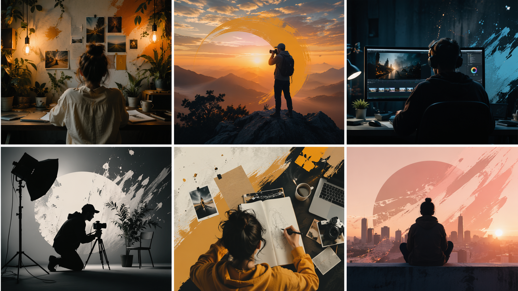 Dreamina Batch-AI-Bildgenerator Prompt-Beispiel 2: Social-Feed-Kampagnengitter