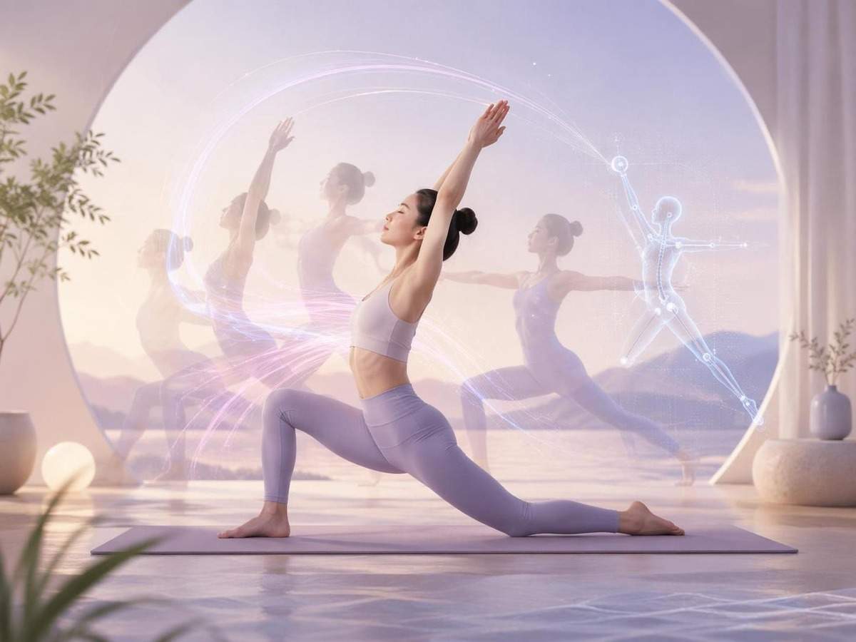 yoga motion transfer AI prompt cover 2 in 4:3
