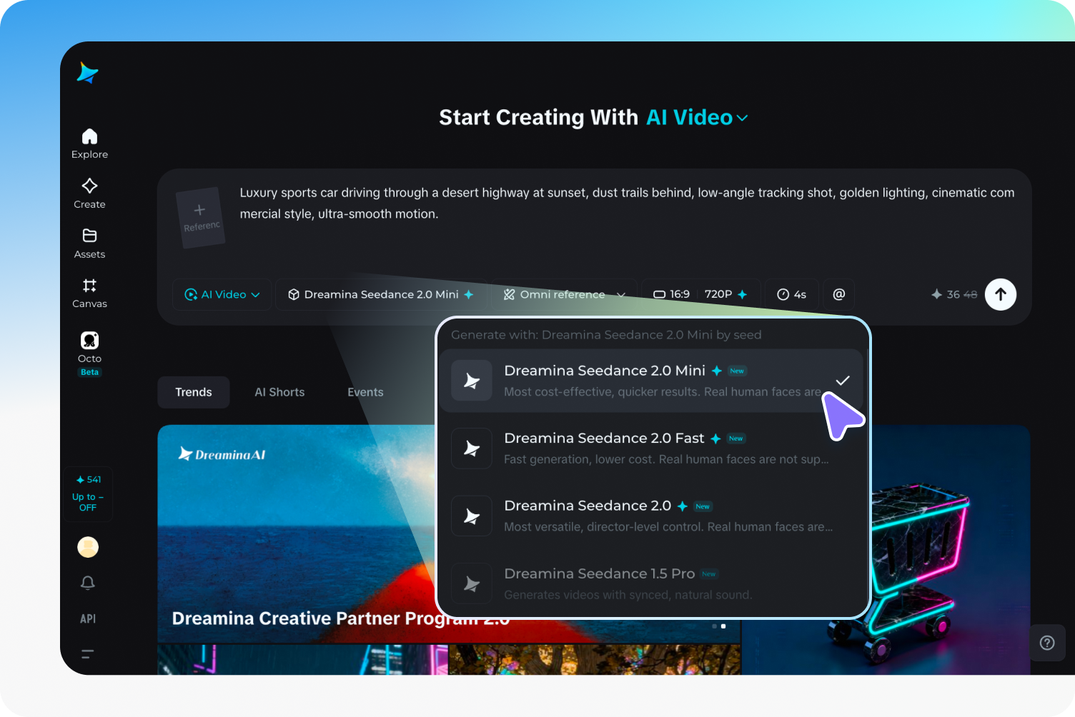 Customize settings and generate