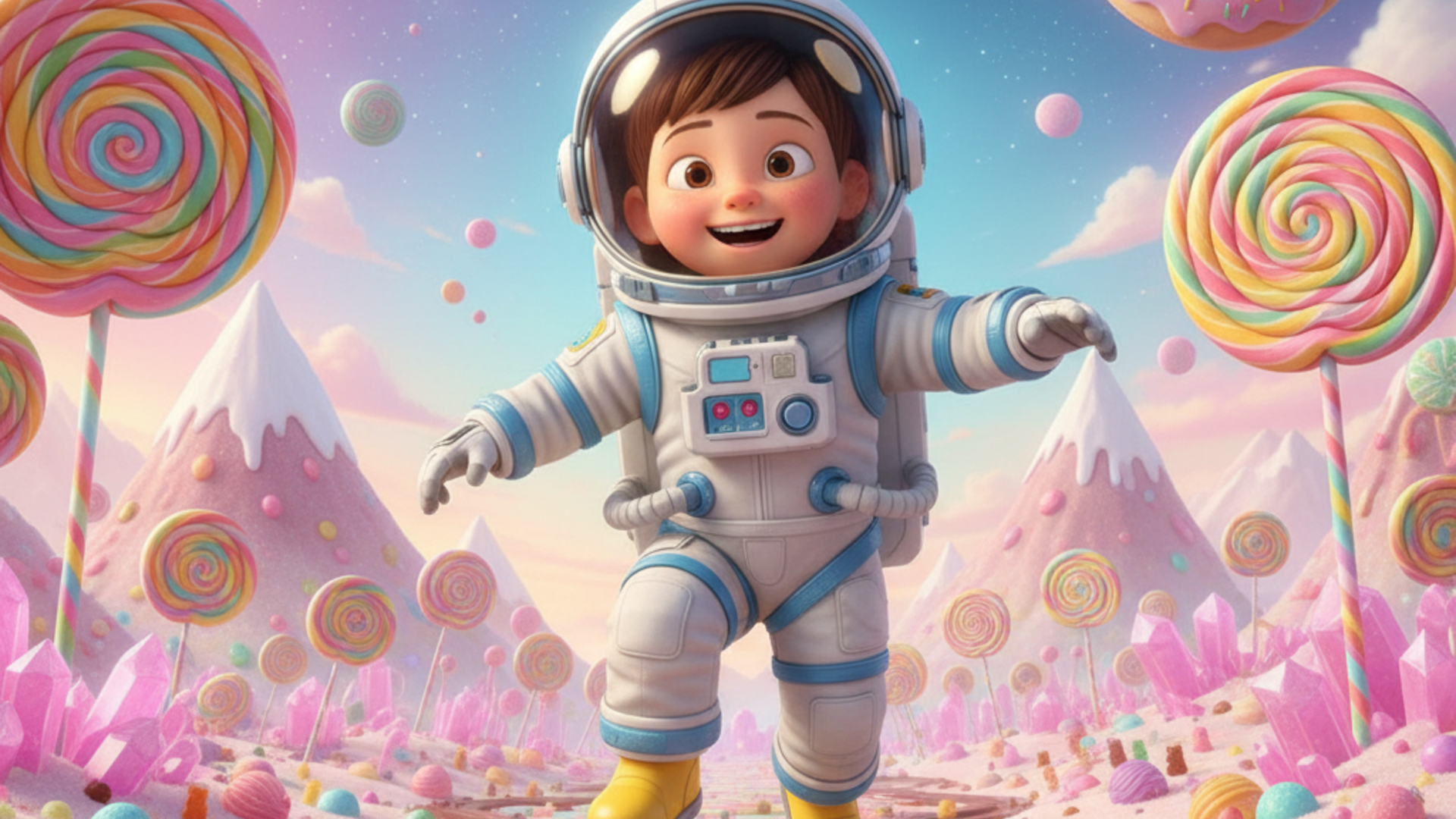 Planet gula-gula dalam gaya Pixar