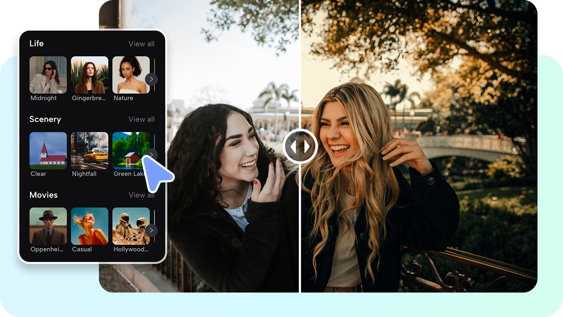 Explore filters inside the Elements panel