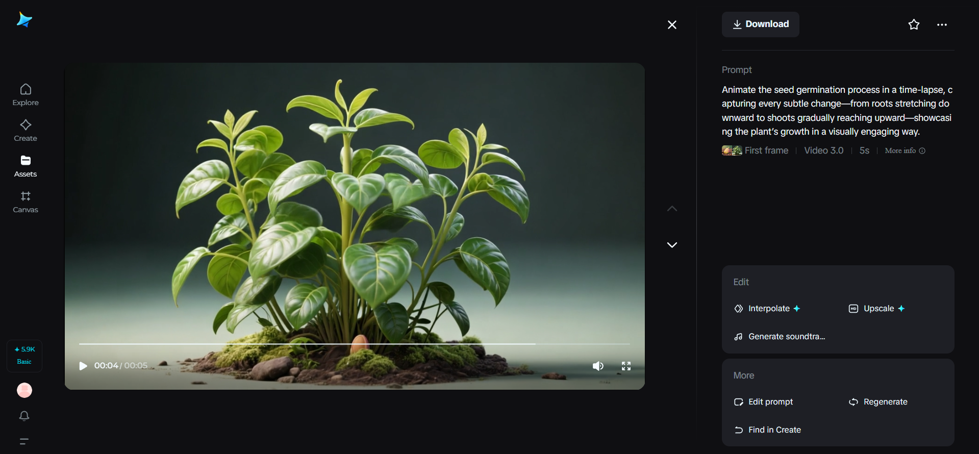 Time-lapse germination videos