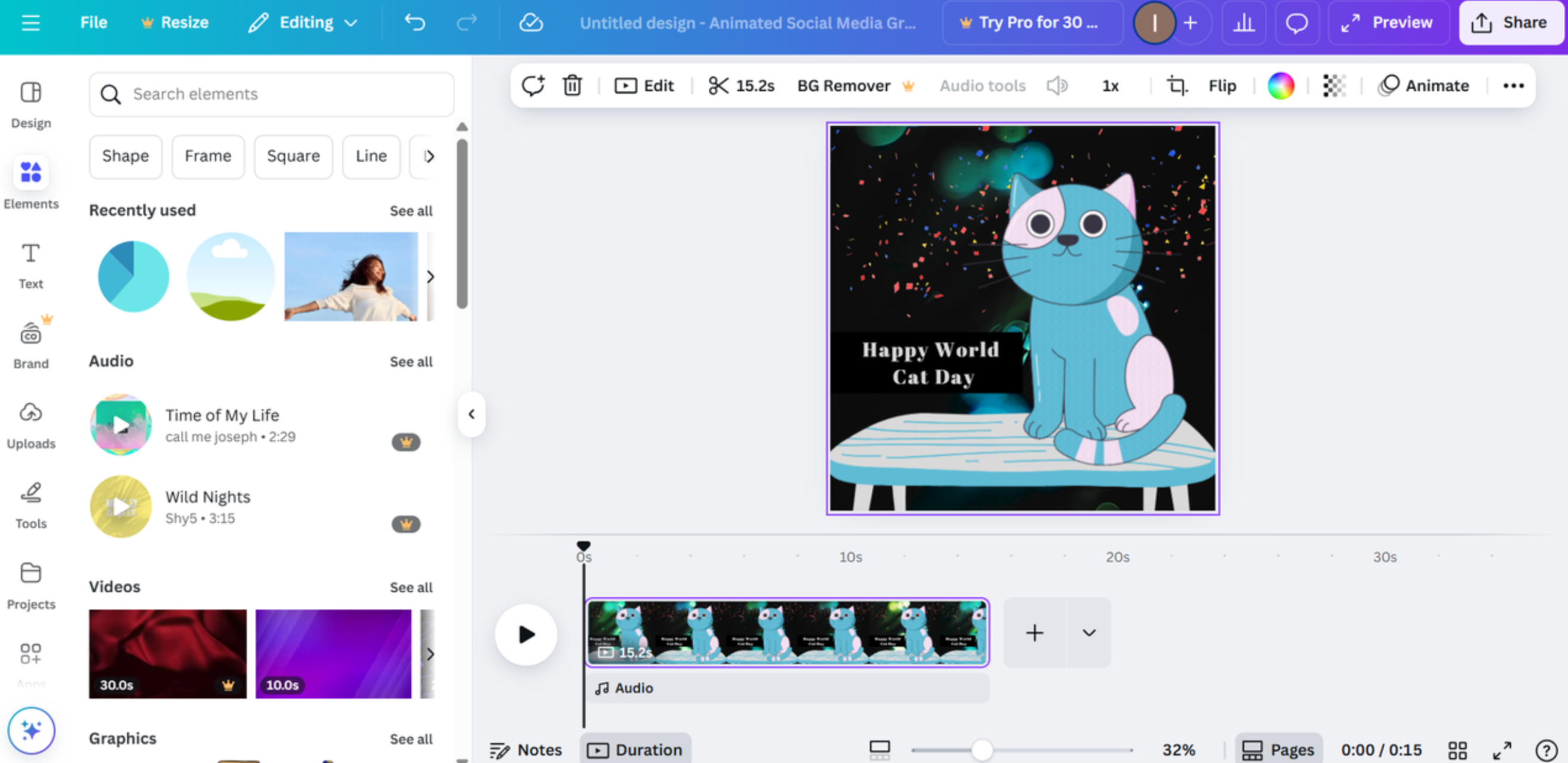 Canva - the popular tool to convert pictures to GIF