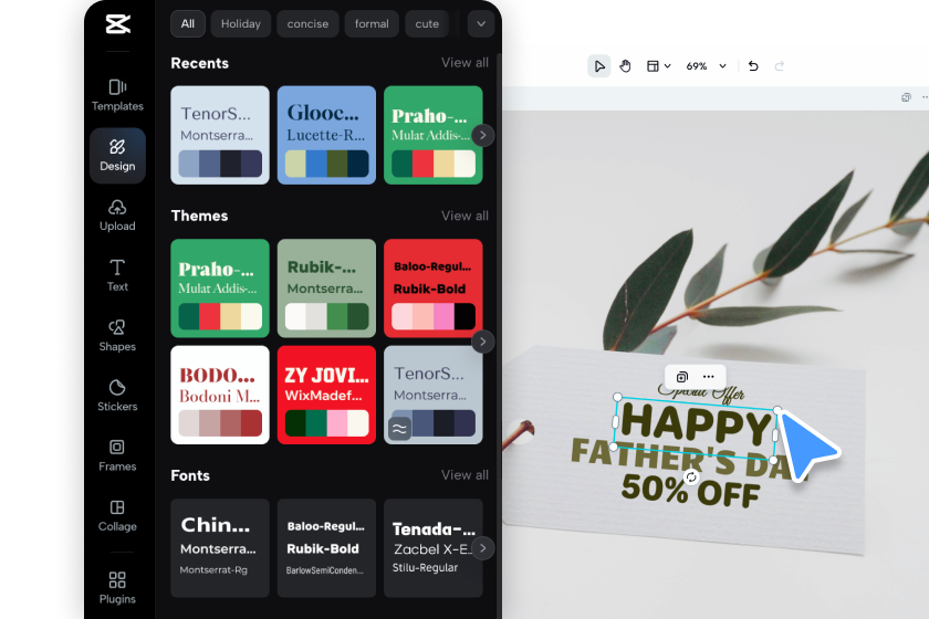 Customize your label design