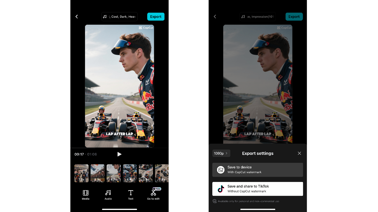 Review output and export video