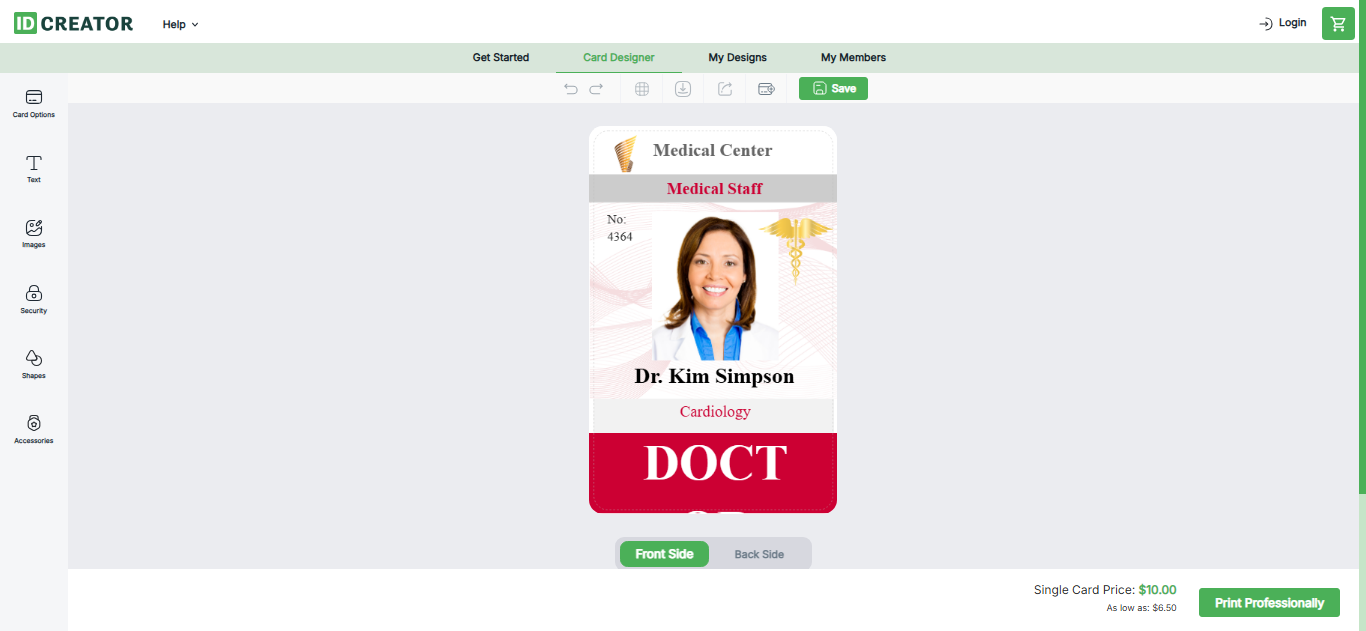 free identity card maker