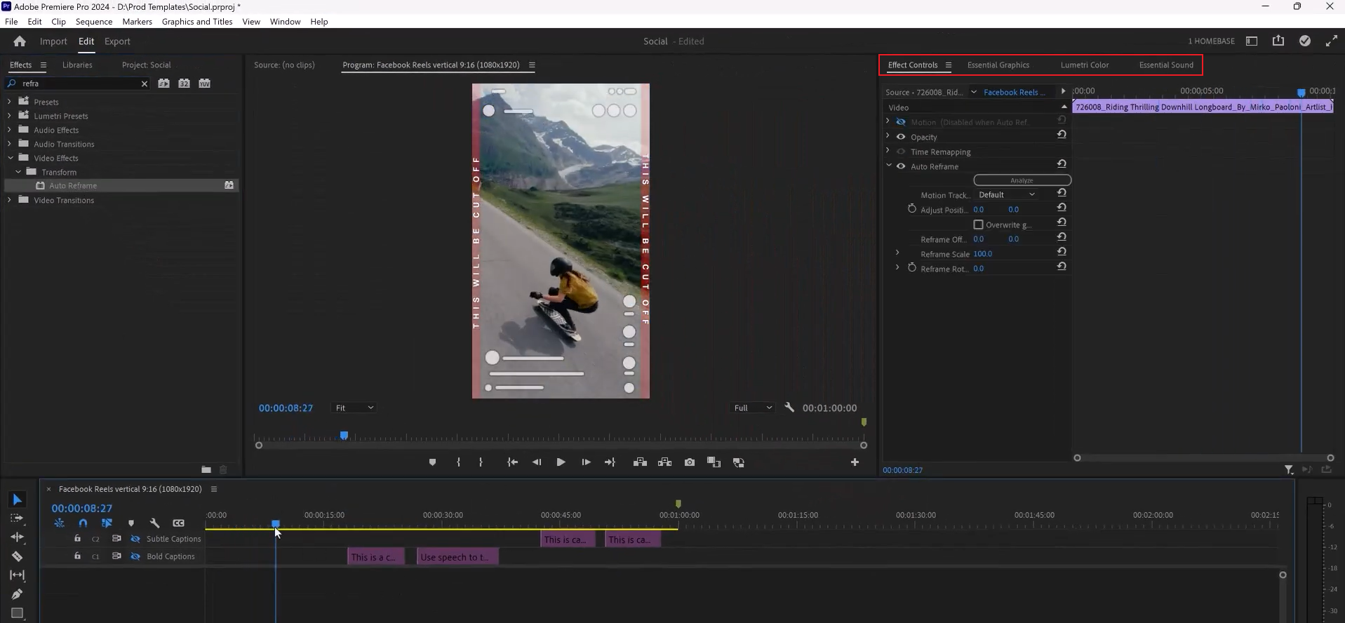 template adobe premiere free