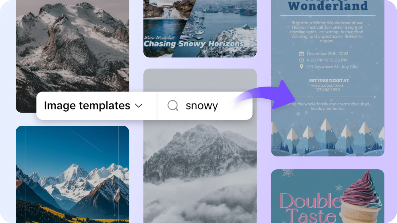 Search for the ideal snow-based template