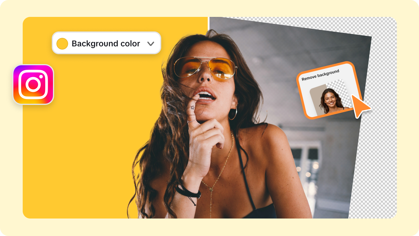 how to change background color on Instagram story