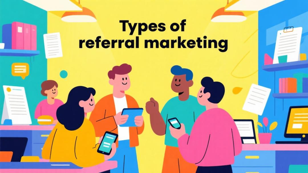 Vários tipos de marketing de indicação