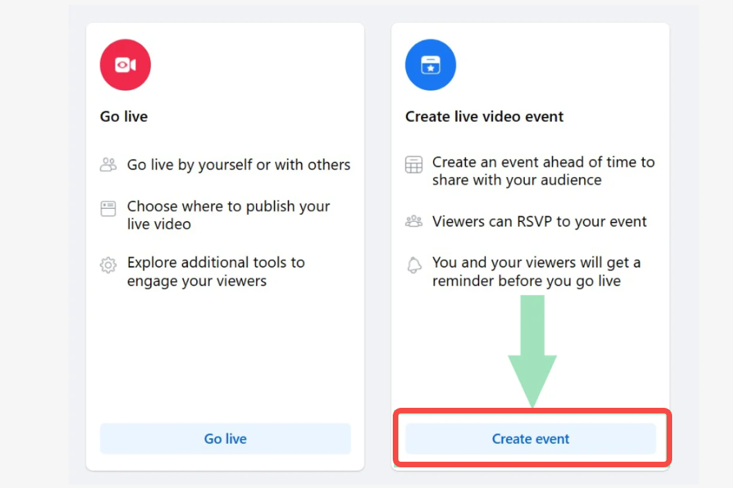 Create and enter event details
