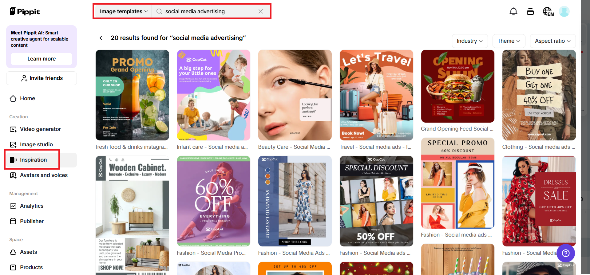 Pumili ng template at i-customize