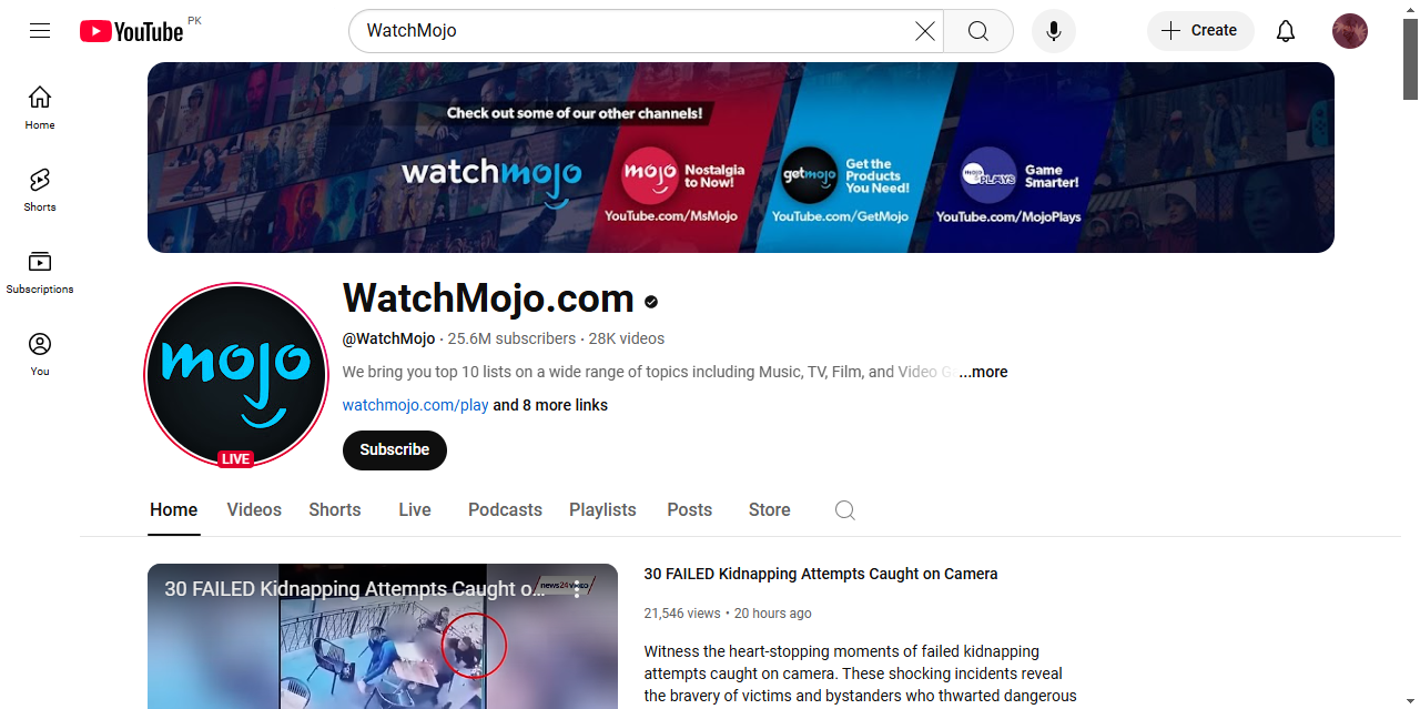 WatchMojo.com YouTube channel