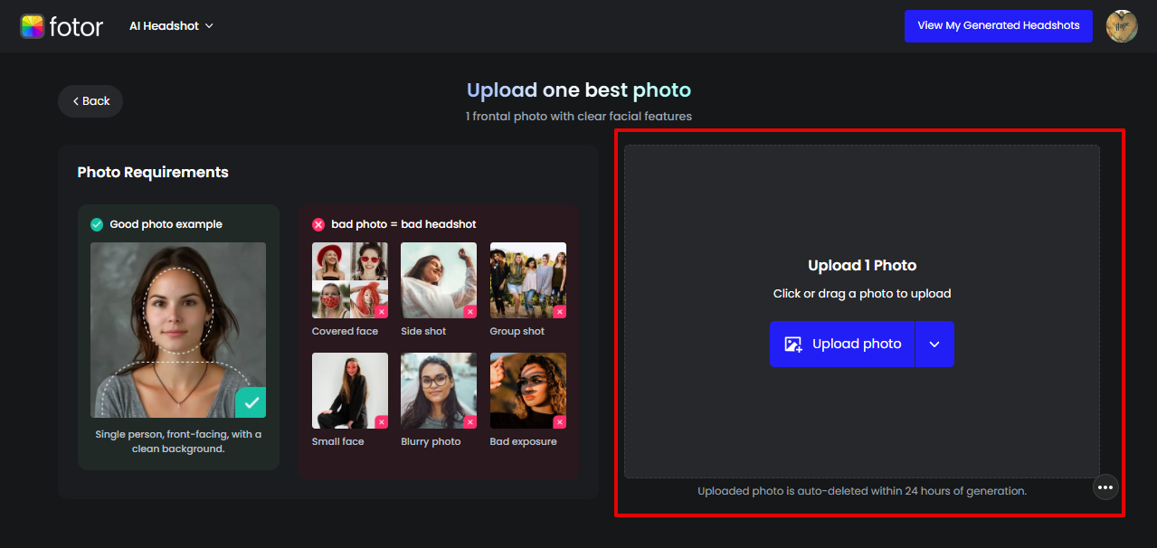 Fotor photo avatar maker