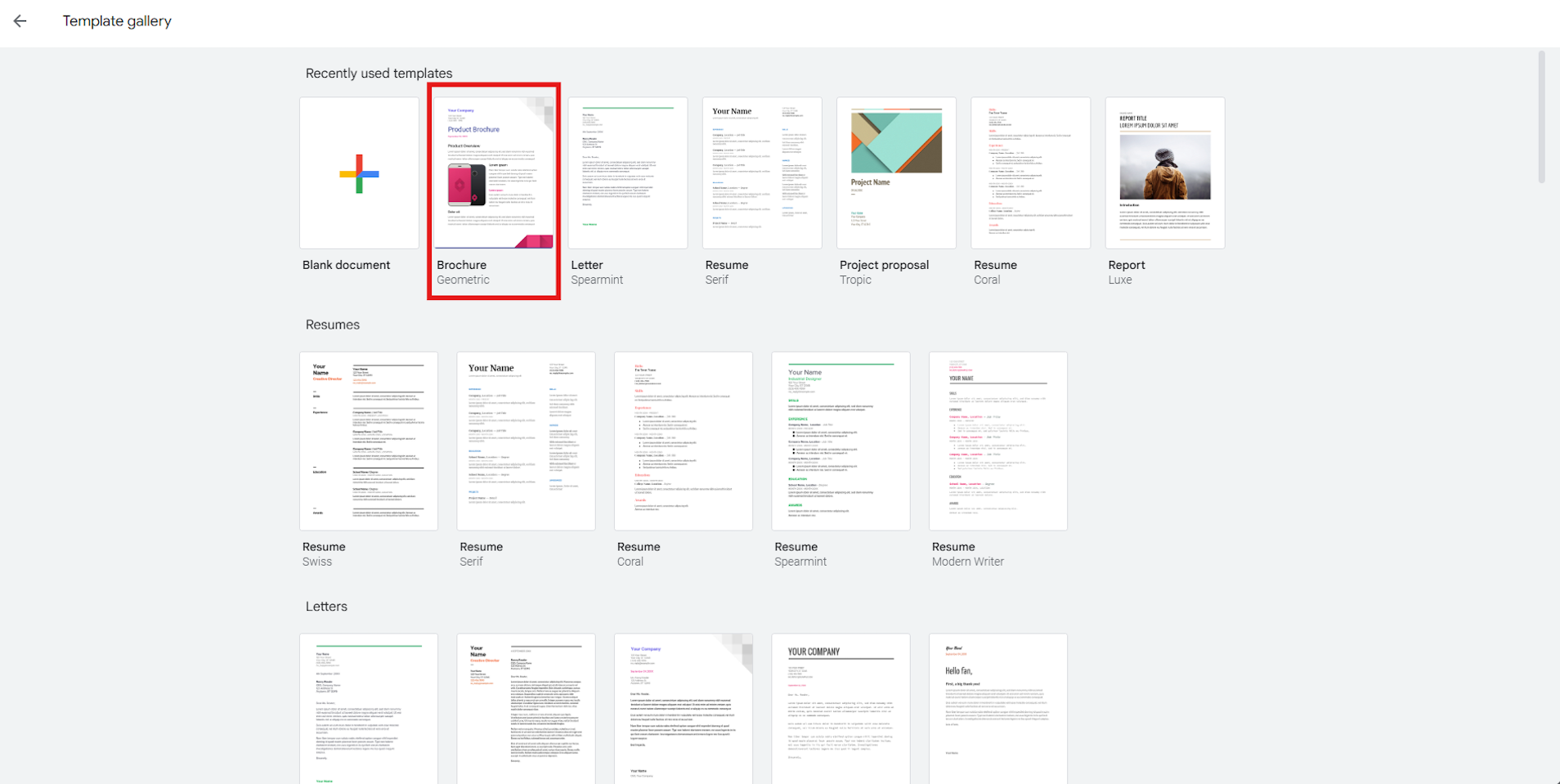 Come creare un opuscolo in Google Docs