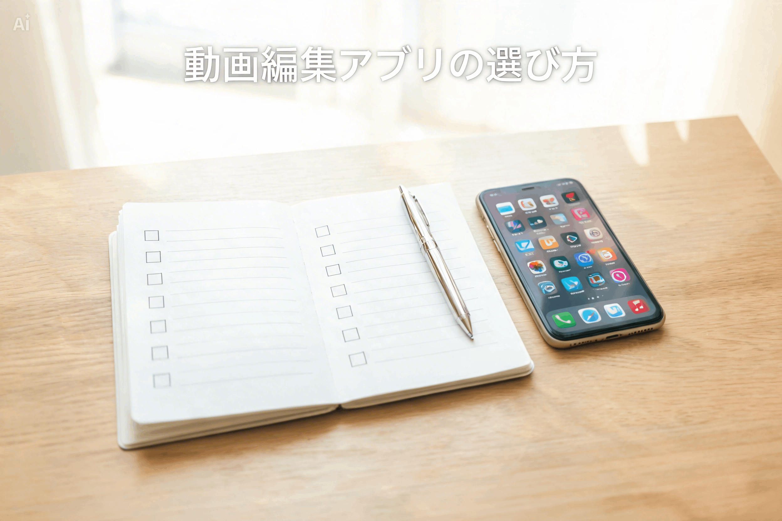 複数の動画編集候補を比較する視点を表現したバナー