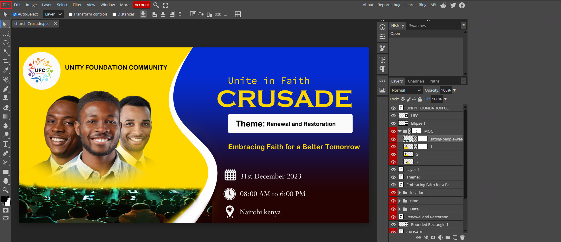 prayer flyer background