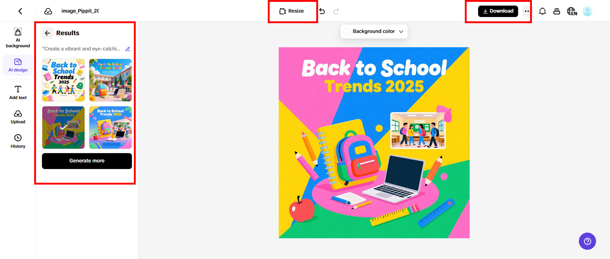 Edit, customize and download