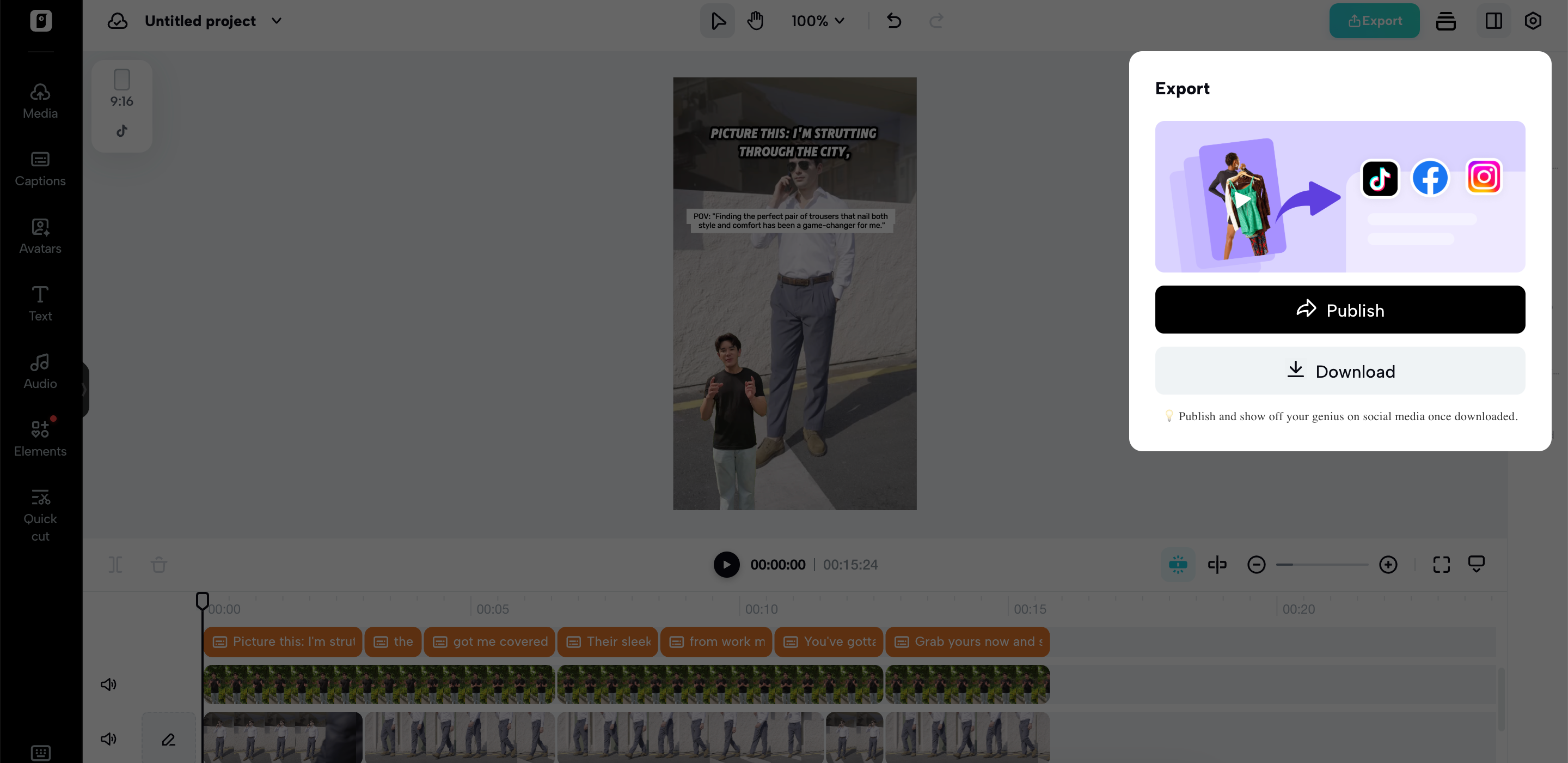 Export your video
