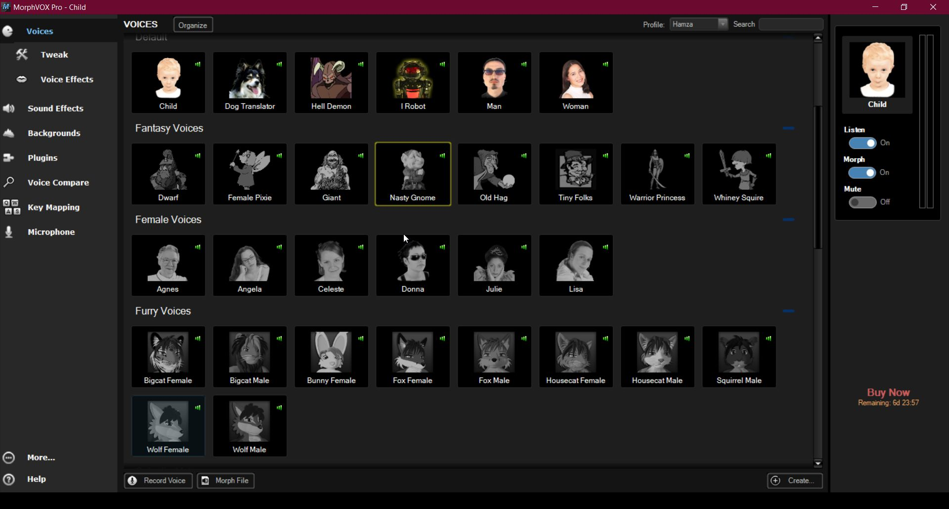 MorphVOX - populární software podobný Voicemod