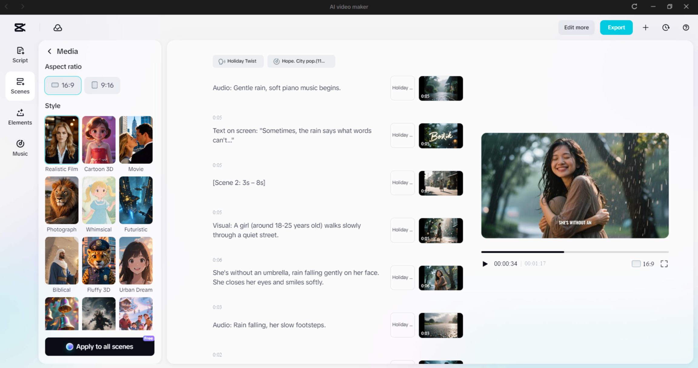 Schnittstelle des CapCut Desktop-Video-Editors - der beste KI-Video-Maker