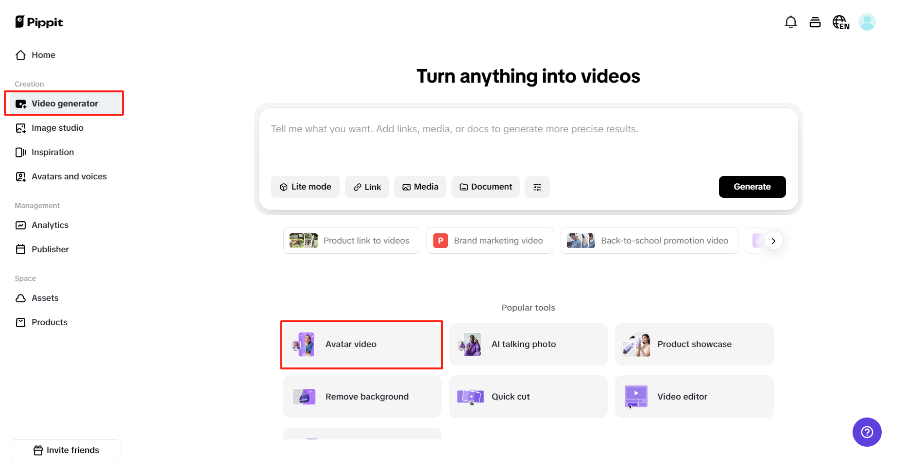 Access to Avatar video