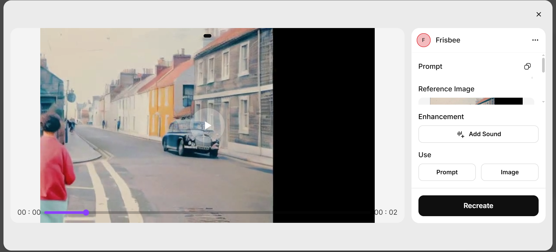 Imagine.Art videogenereringsgränssnitt