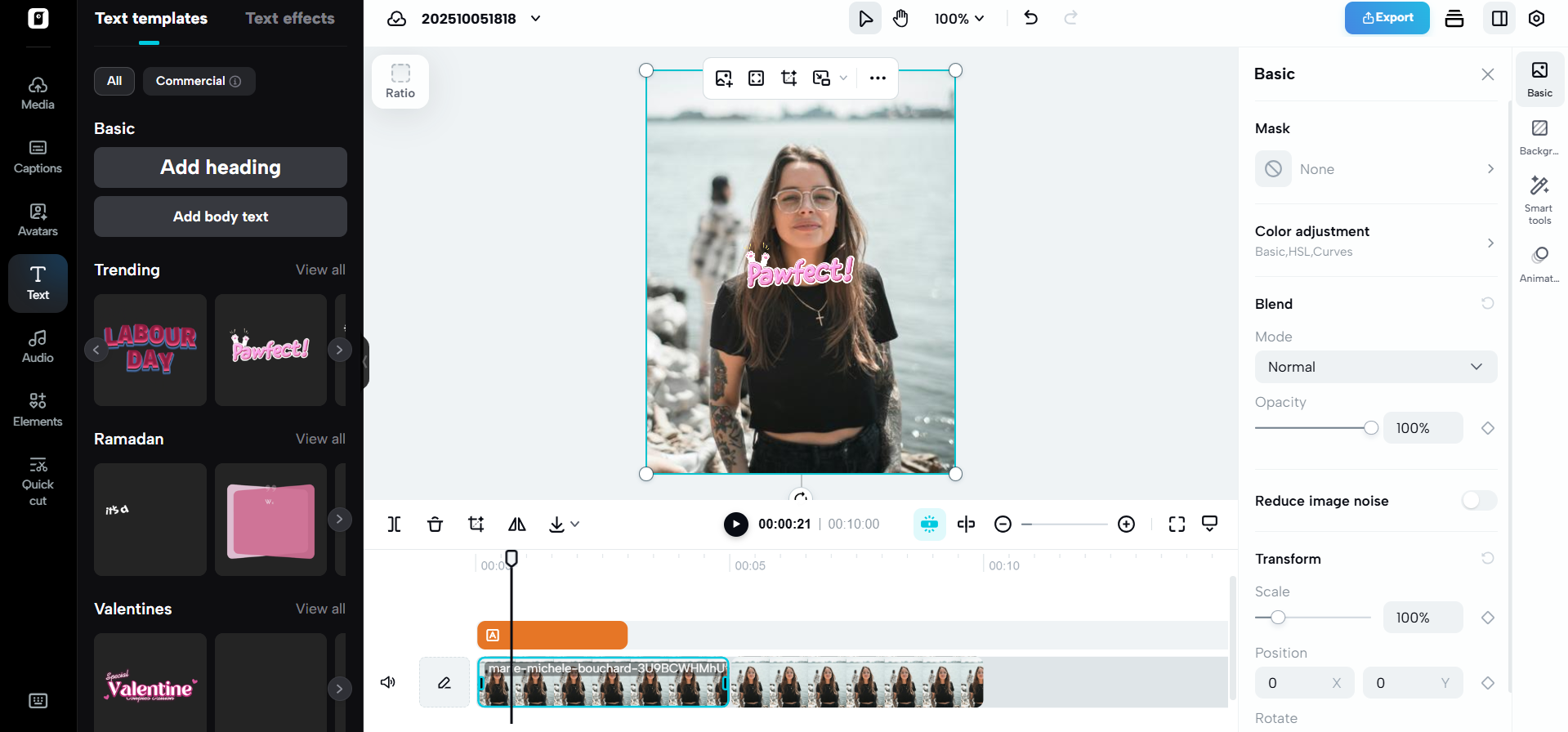 Destaque momentos com legendas e textos