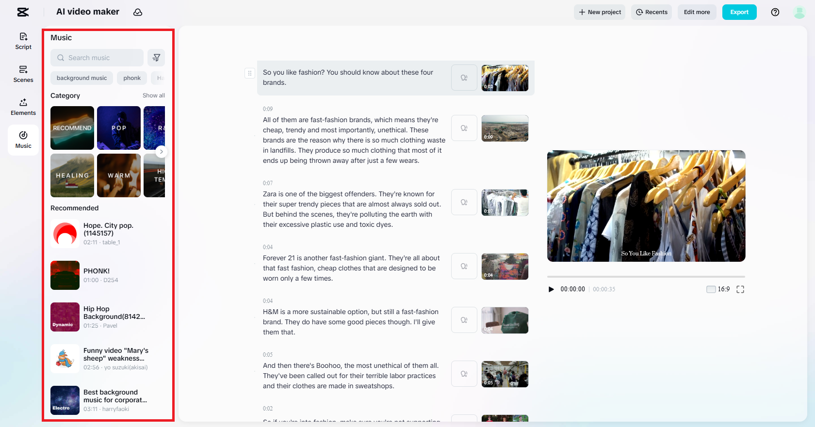 在影片中添加音樂