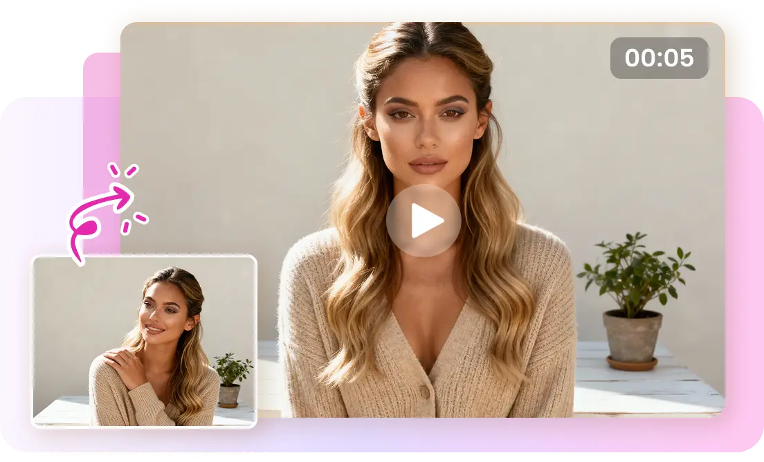 Animate your makeup image with AI
