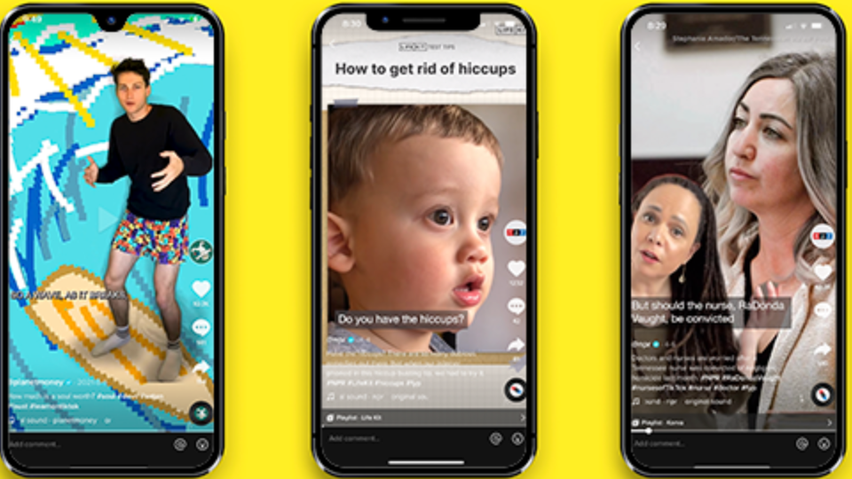 TikTok-Rollen und kurze Videos
