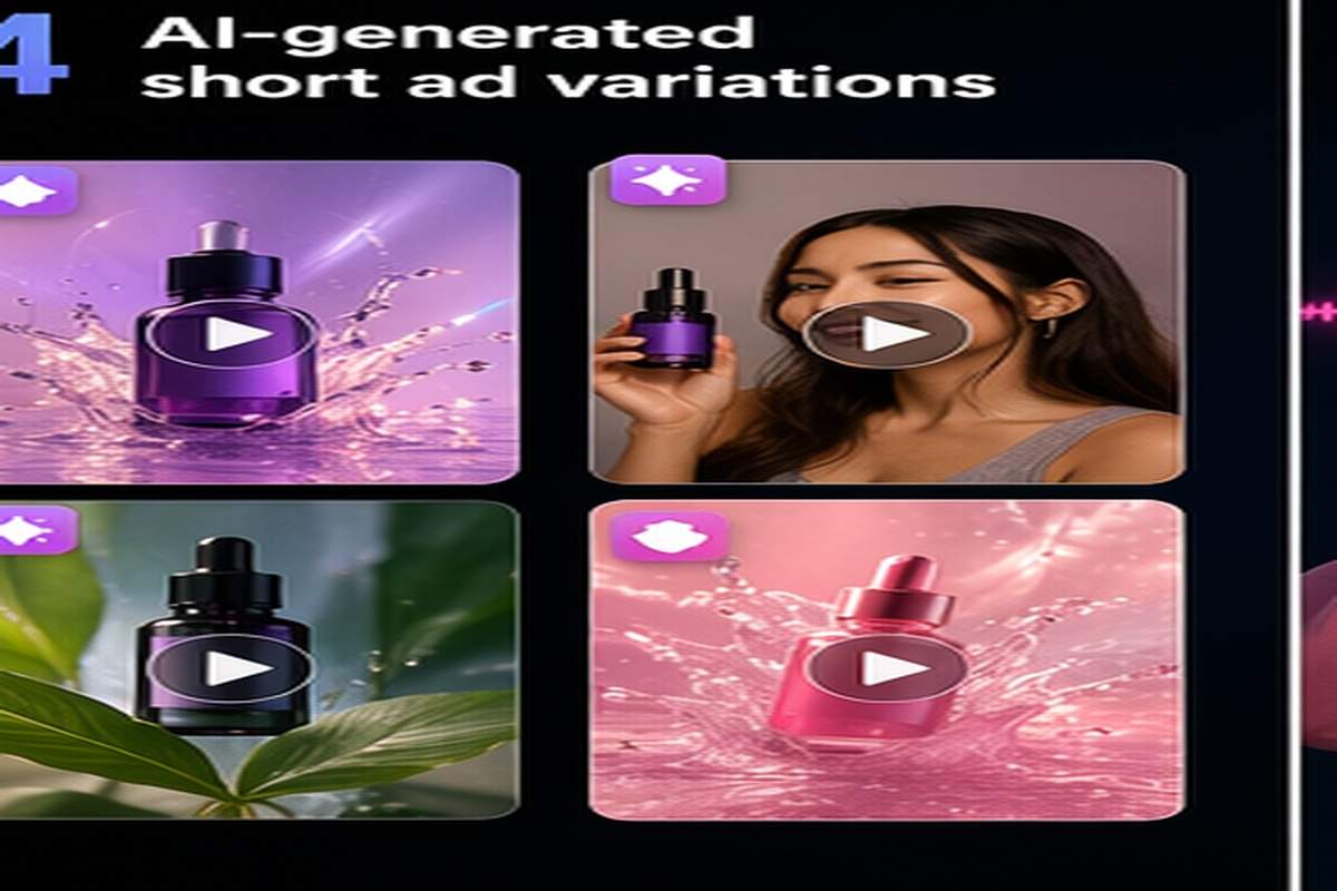 AI TikTok Ad Generator prompt input topic-relevant visual