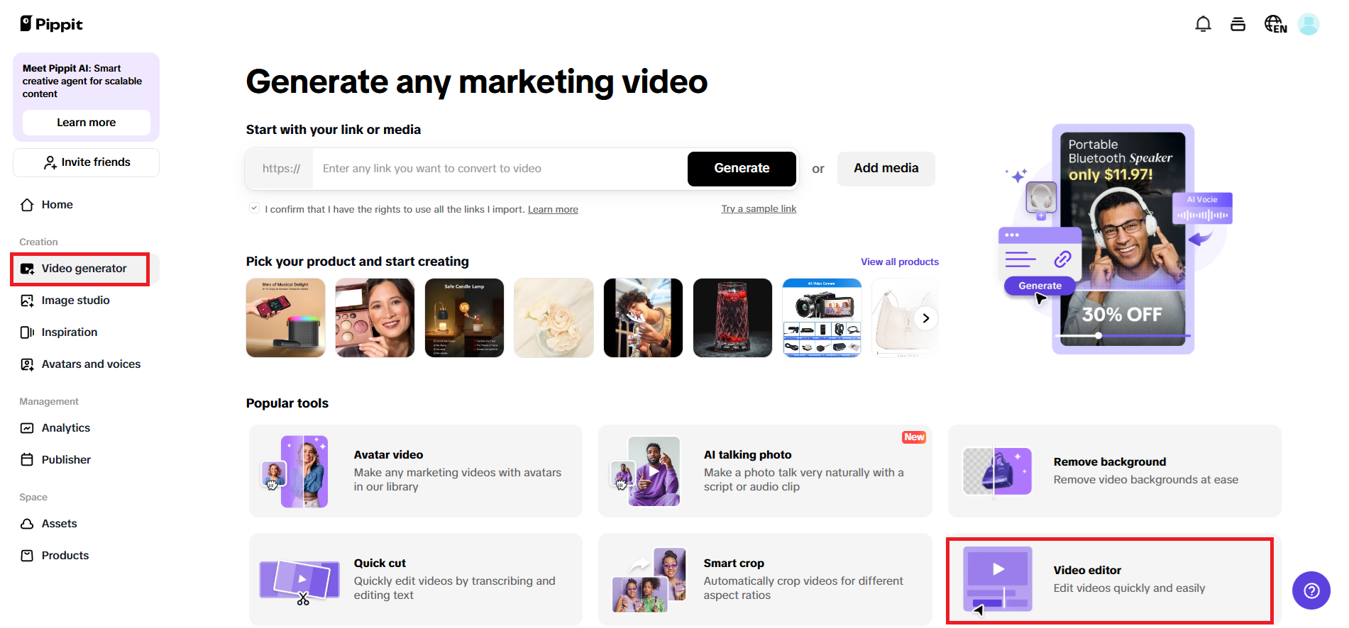 Access video editor